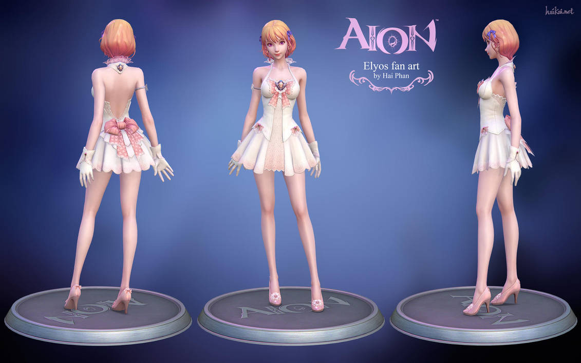 Aion Elyos 3d fan art model by haikai13