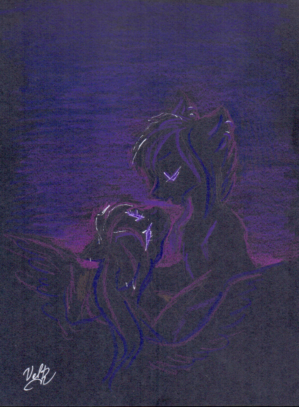 Beneath the moonless sky by velvetrwings