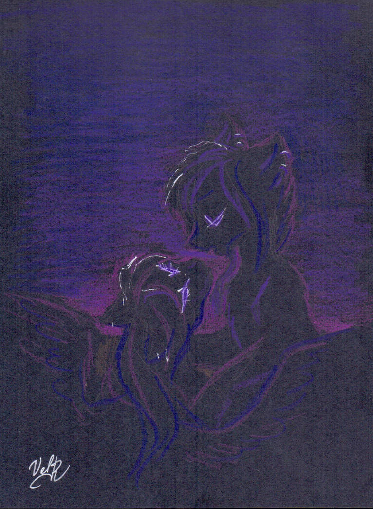Beneath the moonless sky by velvetrwings
