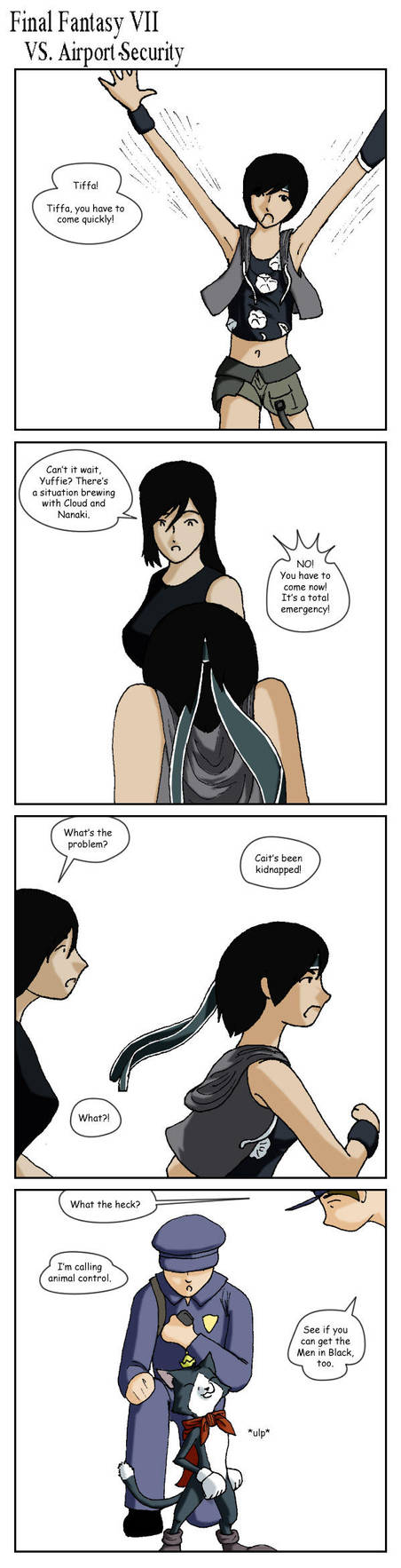 FFVII vs Airport Security 03 by irish-brigid