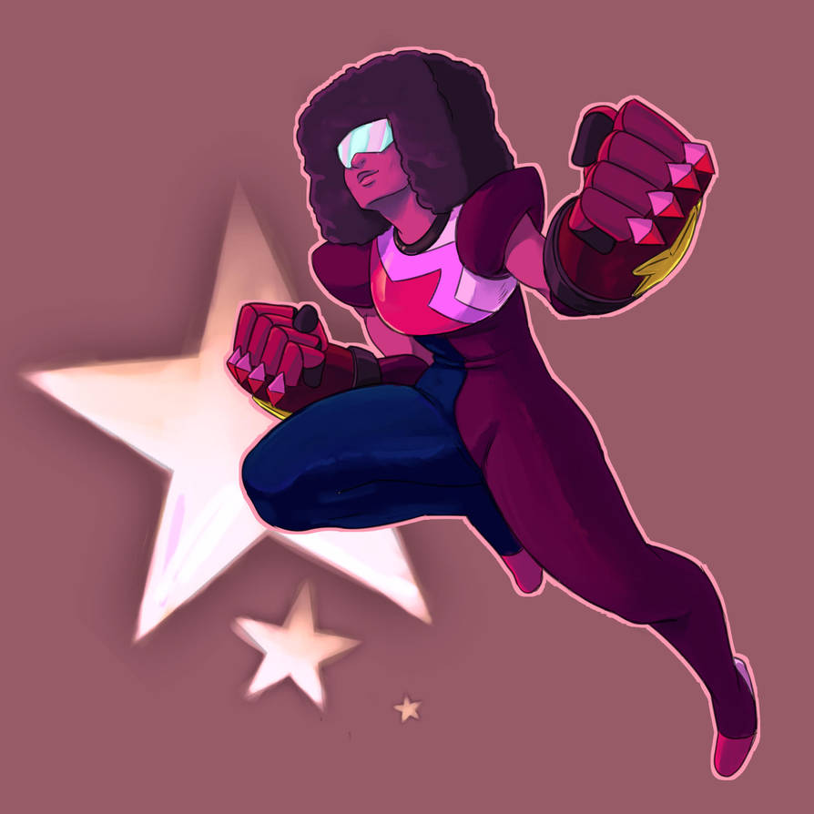 A little late, but here's Day 5 of the Steven Universe Challenge - the square mom, the One True Pairing, and the leader of the Crystal Gems, Garnet!