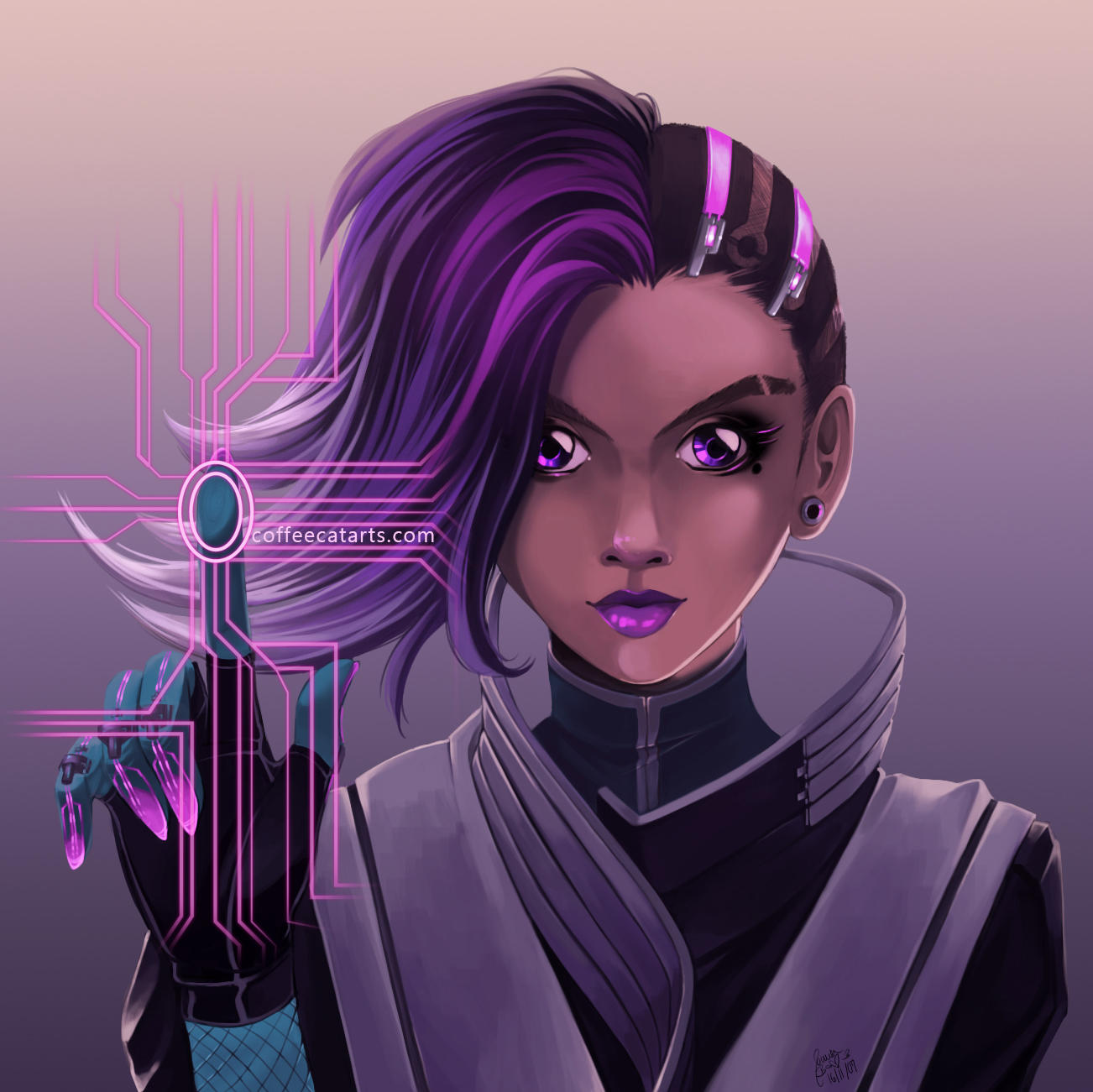 Overwatch - Sombra by CoffeeCat-J
