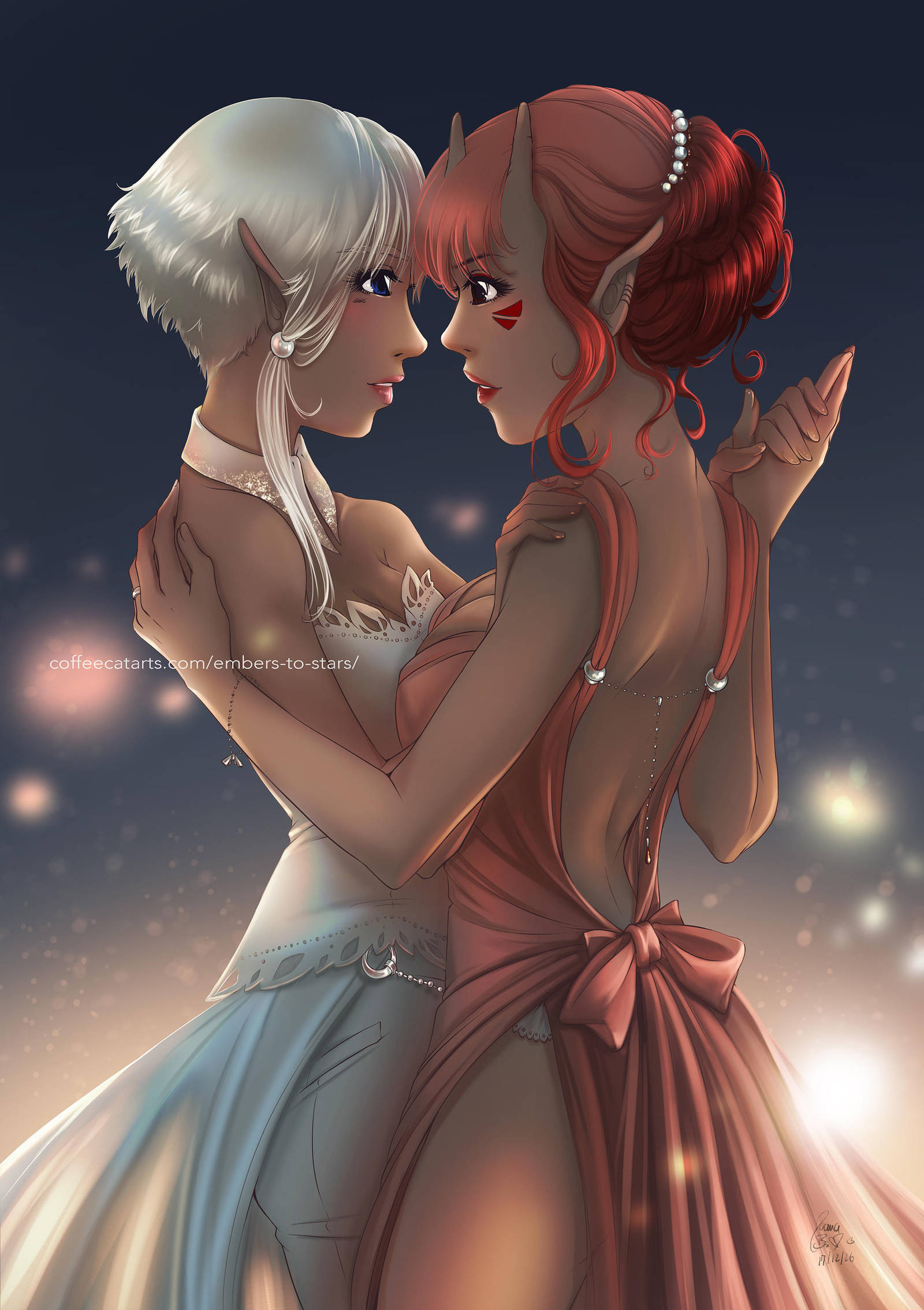 Embers to Stars - Elya and Fraie Dance by CoffeeCat-J