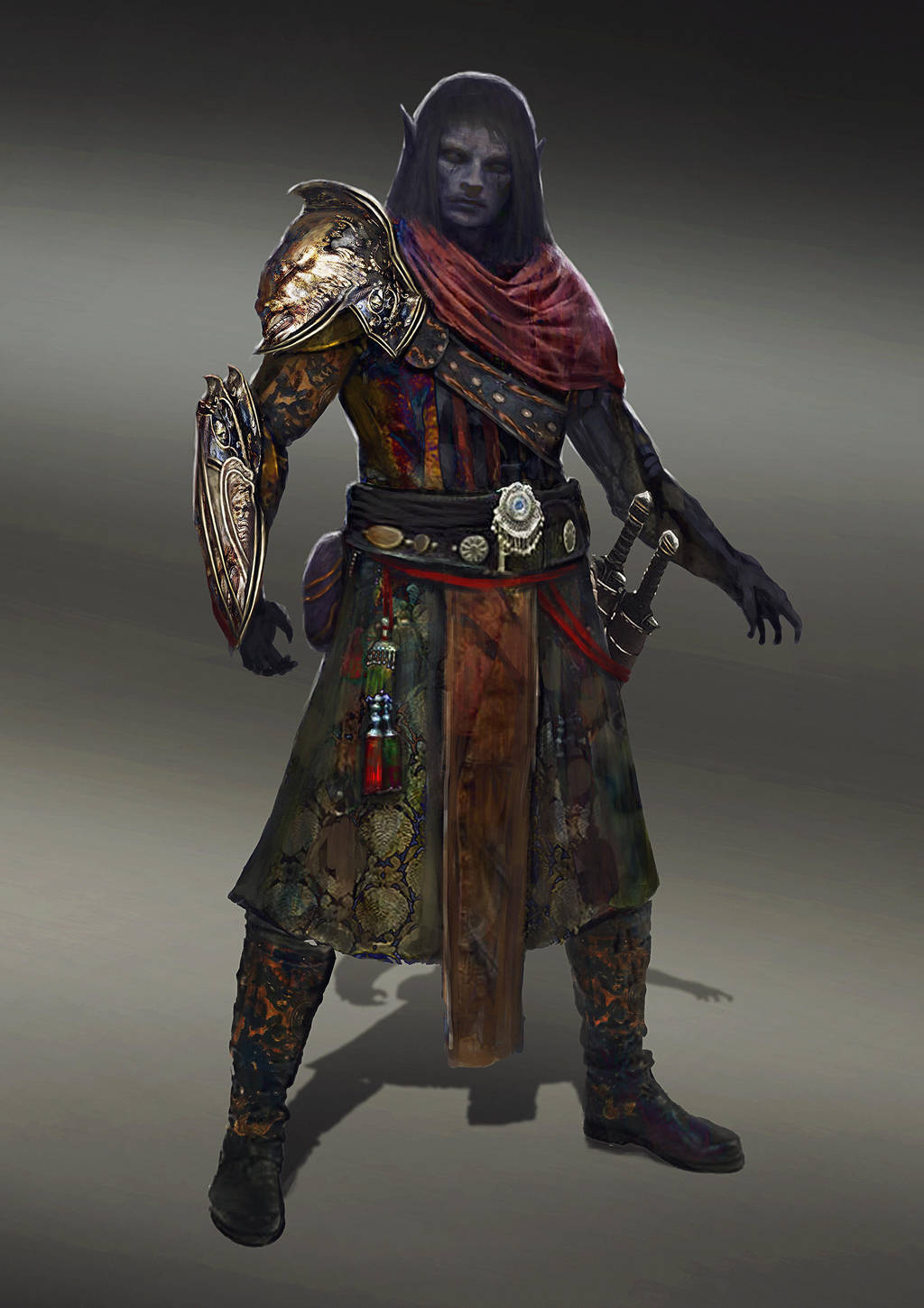 Dark elf rogue by Nahelus