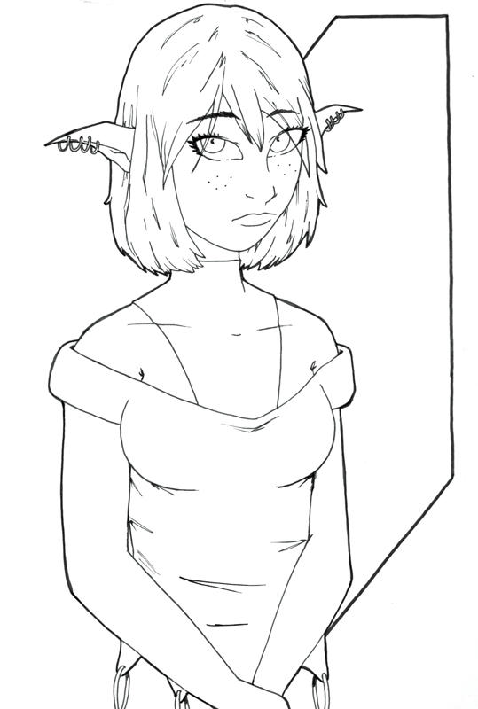 Pouty Elf by PMDallasArt
