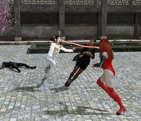 Phantom Mantis - Gecko Kunoichi Origins by TRAGICHEROINESCOMICS