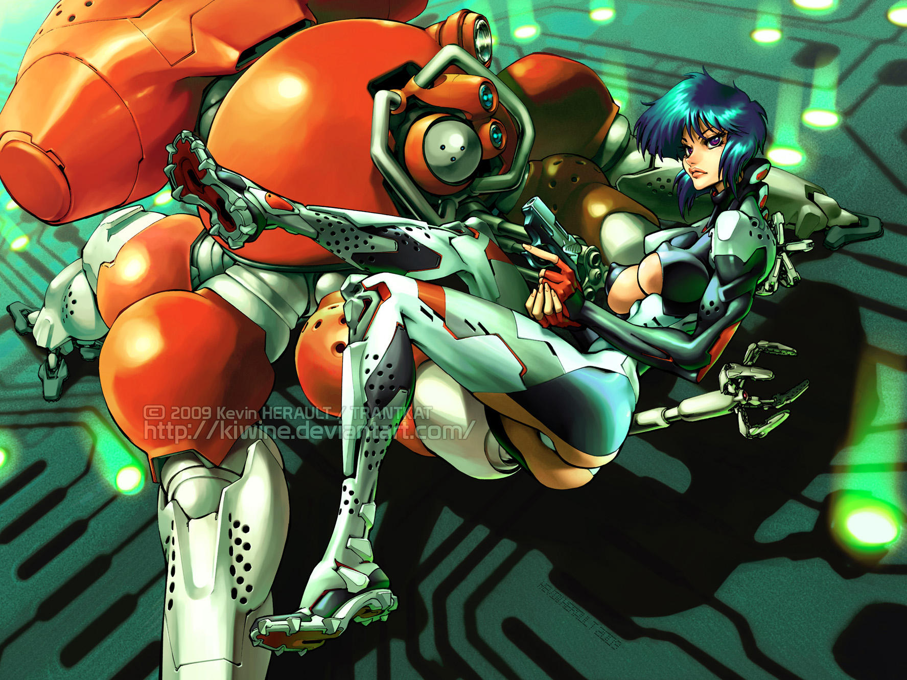Major KUSANAGI Motoko by kiwine