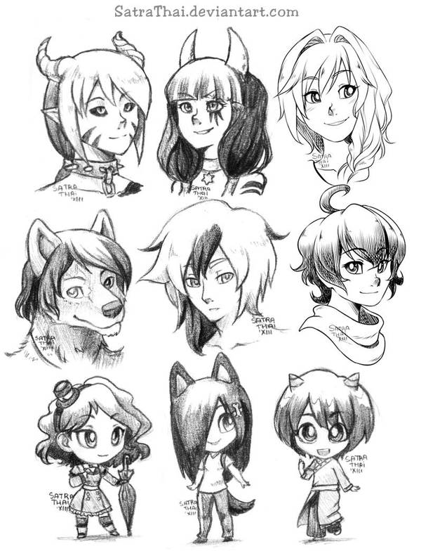 Sketch Batch 004 by SatraThai