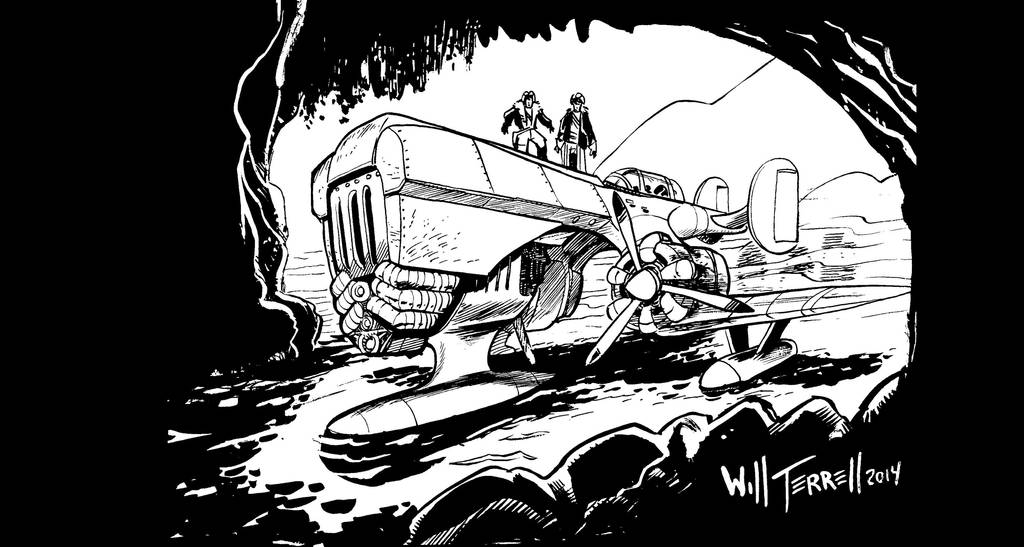 Inktober 02 - Expedition by willterrell