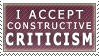 Constructive Criticism :stamp: by kchuu