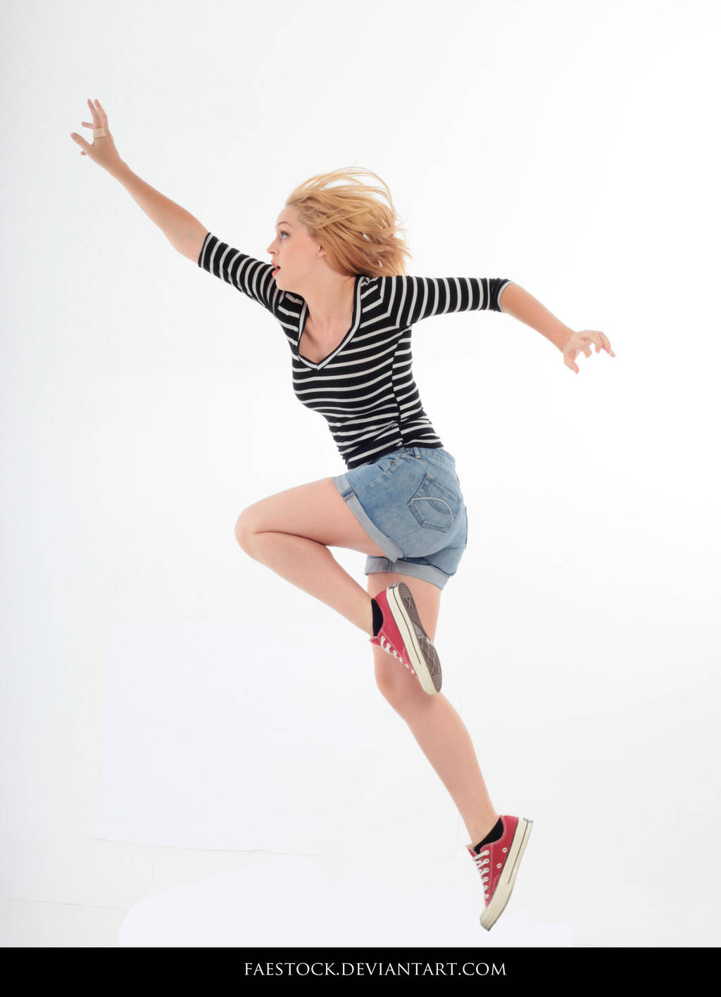 Jumping - Action Pose Reference 7 by faestock