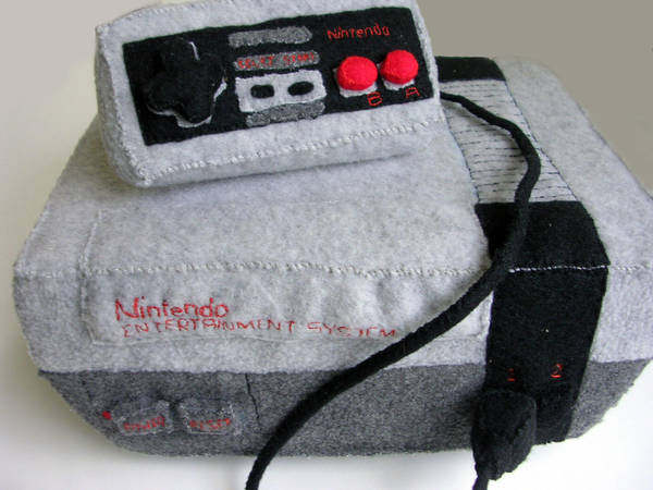Nintendo NES plushie by restlesswillow