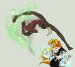 Jiji Vs. Mitch by Darkenmarr