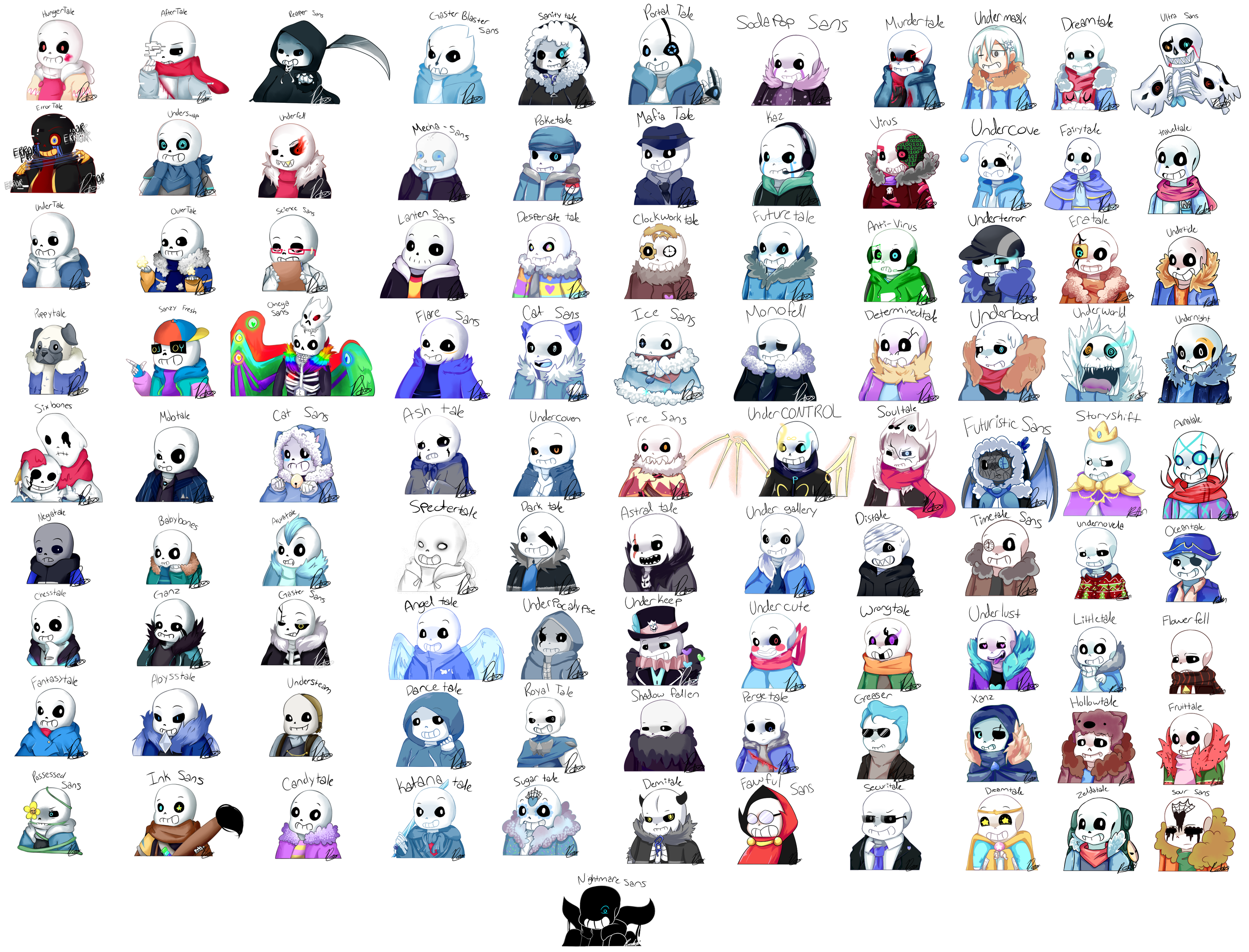 Boatload of Sans by Pudp0n