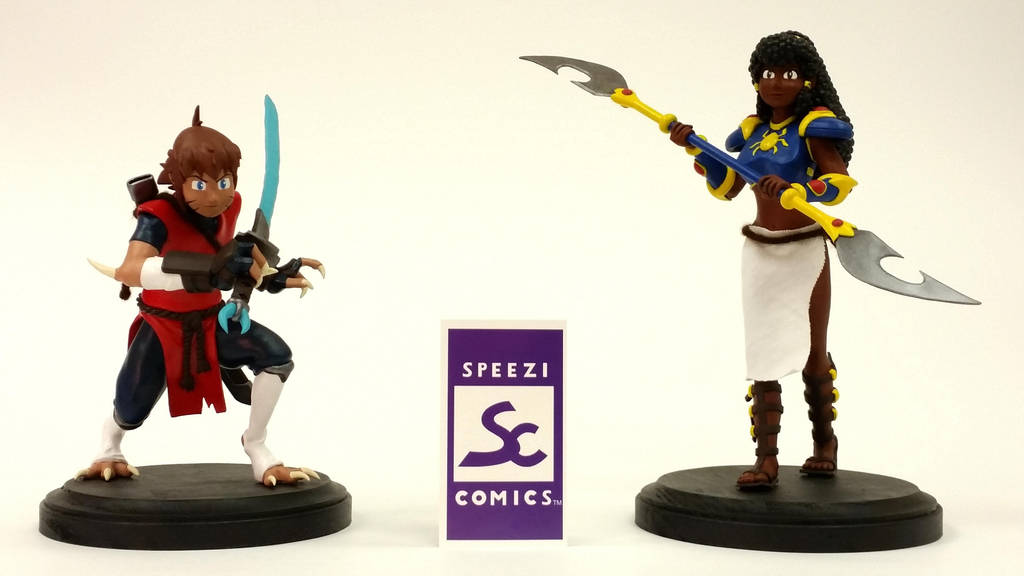SPEEZI COMICS Nahara and Unagi Figurines by Speezi