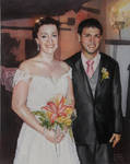 Couple at their Wedding by IrieGyal