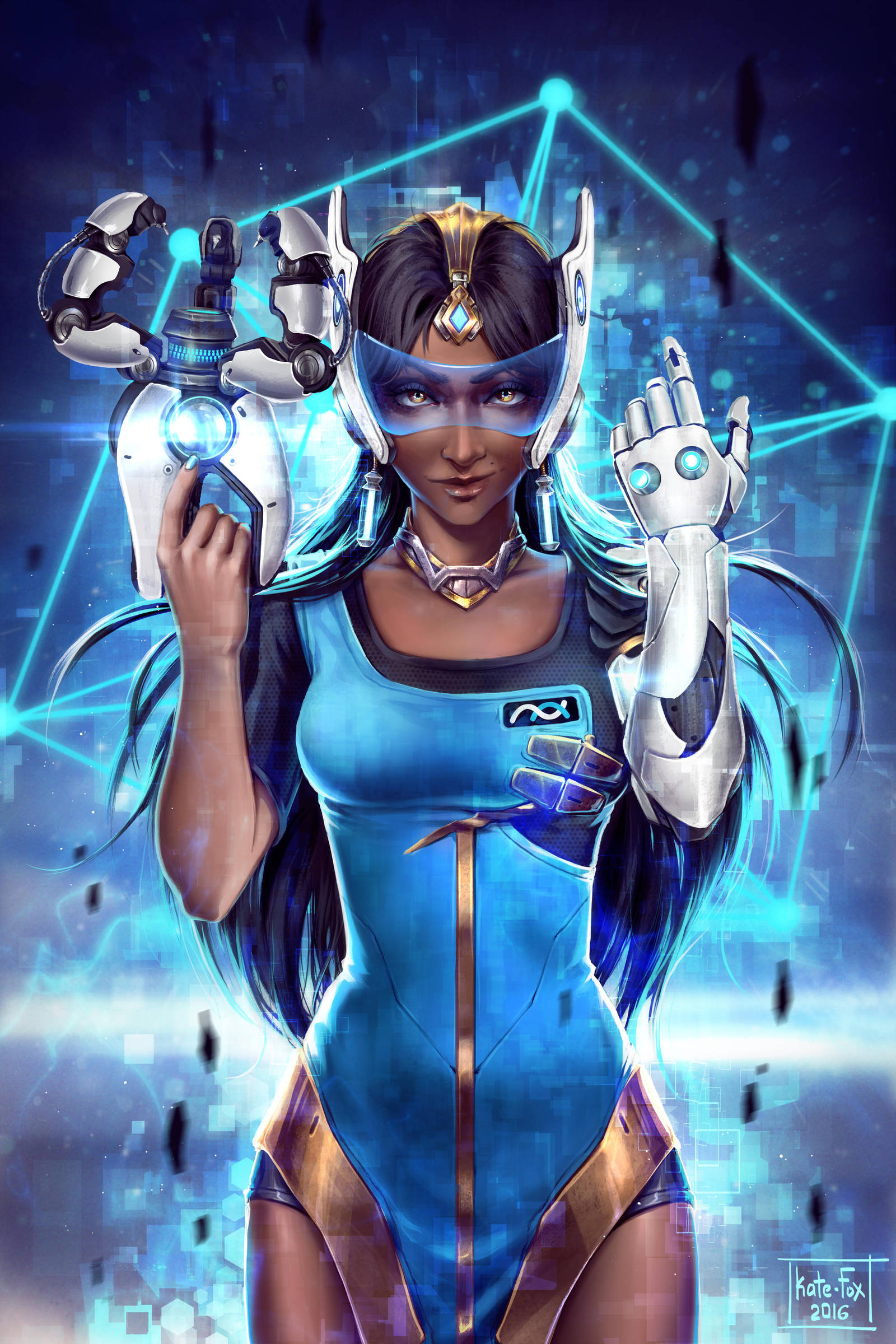 Overwatch Symmetra Fanart by Kate-FoX