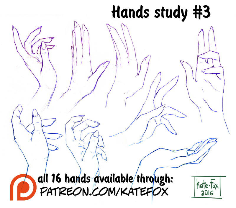 Hands study 3 by Kate-FoX