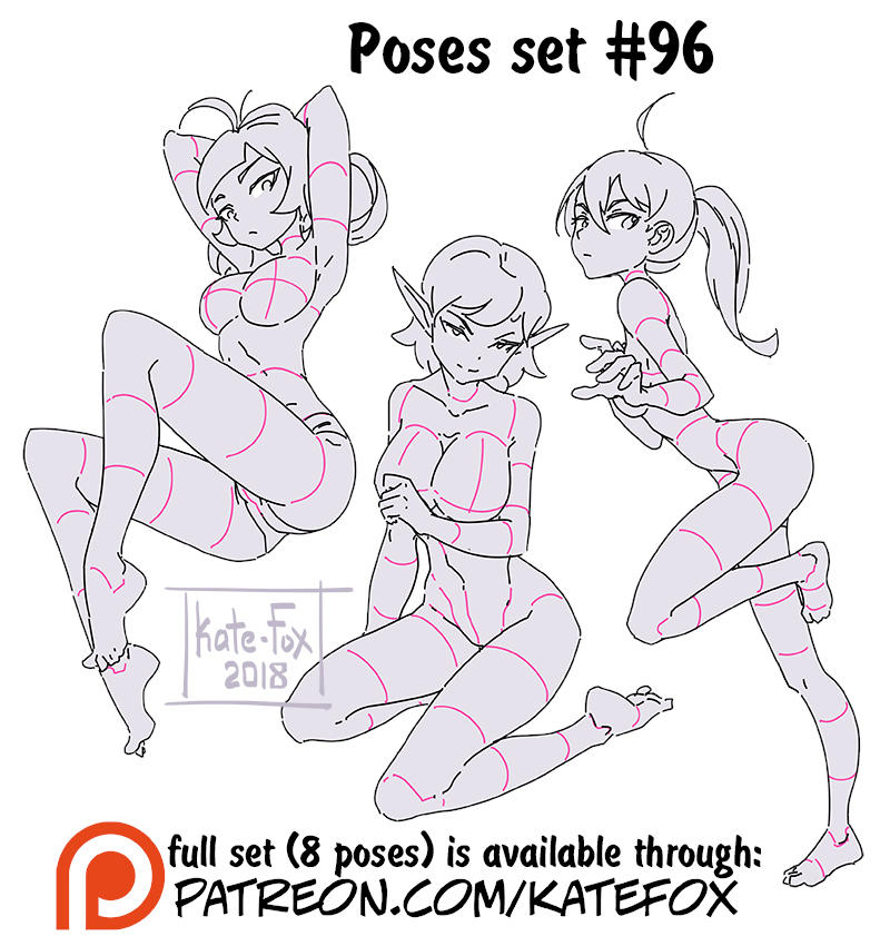 Pose study 96 by Kate-FoX