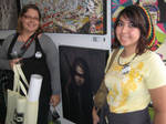A few deviants next to the dA fine art print wall by aunnyd