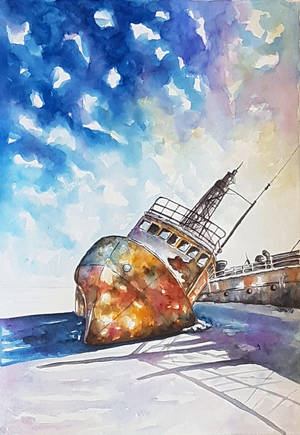 Abandoned ship by rougealizarine Abandoned ship by rougealizarine