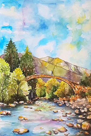 Old stone bridge by rougealizarine Old stone bridge by rougealizarine