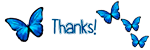 Icon - Thanks - Blue Butterflies by fmr0