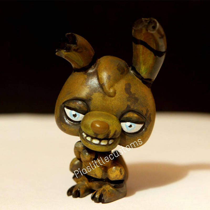 Springtrap from FNAF 3 LPS custom by pia-chu
