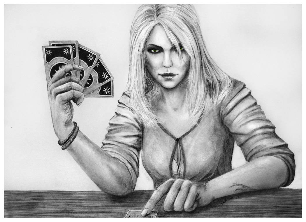 How about a Game of Gwent? - Pencil Drawing (Ciri) by ...