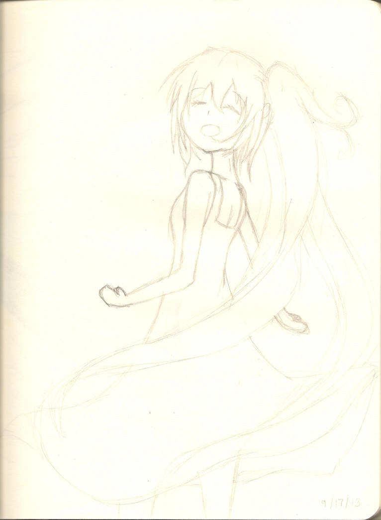 Anime Girl Looking Back By Bulbabeast69 On Deviantart