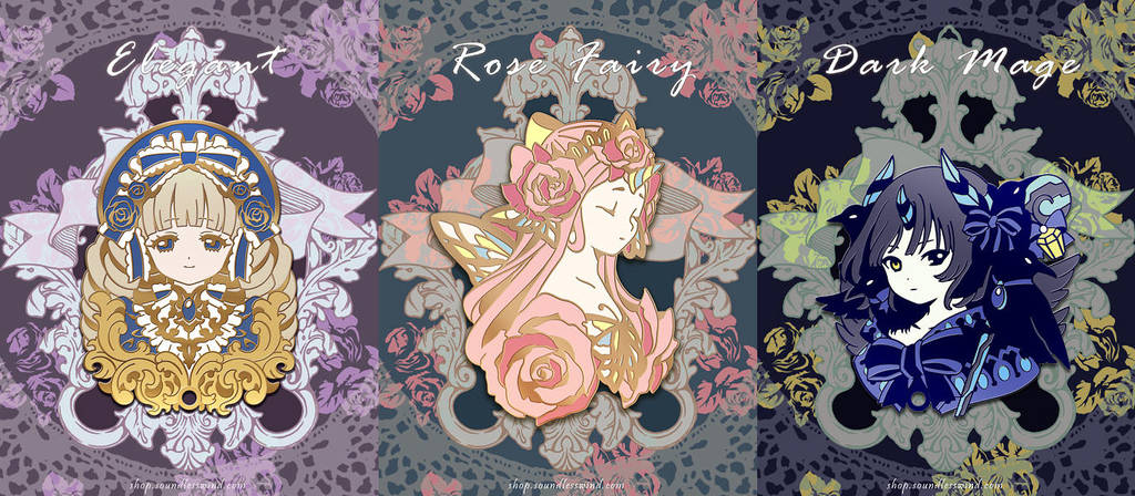 Original Pins Series vol 1 by Kaze-Hime