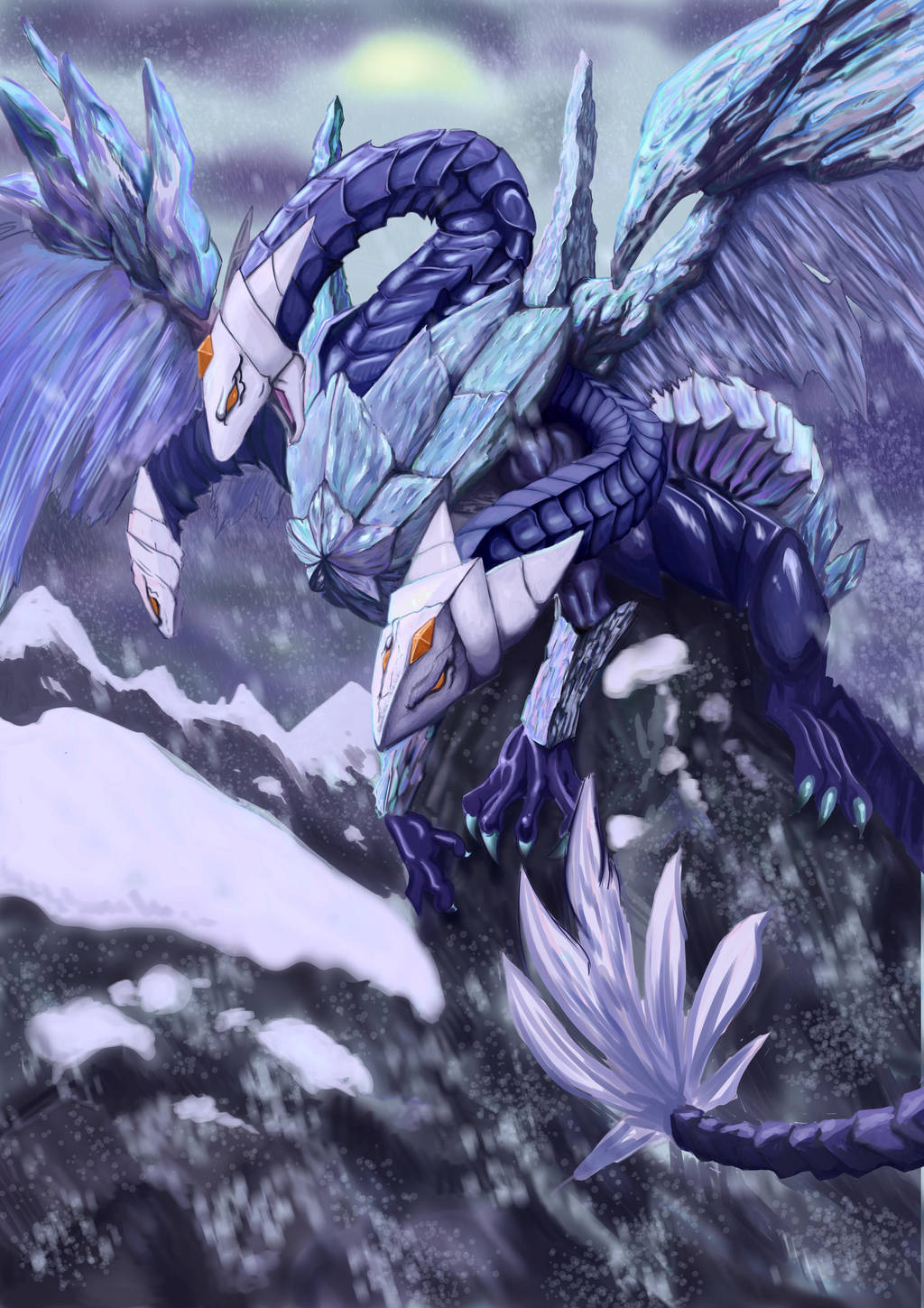 Yugioh Trishula Dragon Of The Ice Barrier Trishula, Dragon of the Ice Barrier by AliceBlades on DeviantArt