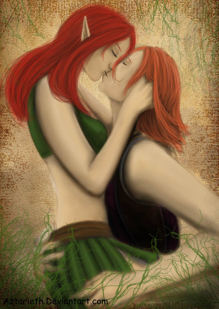 Leliana and Nelerah Love by Aztarieth