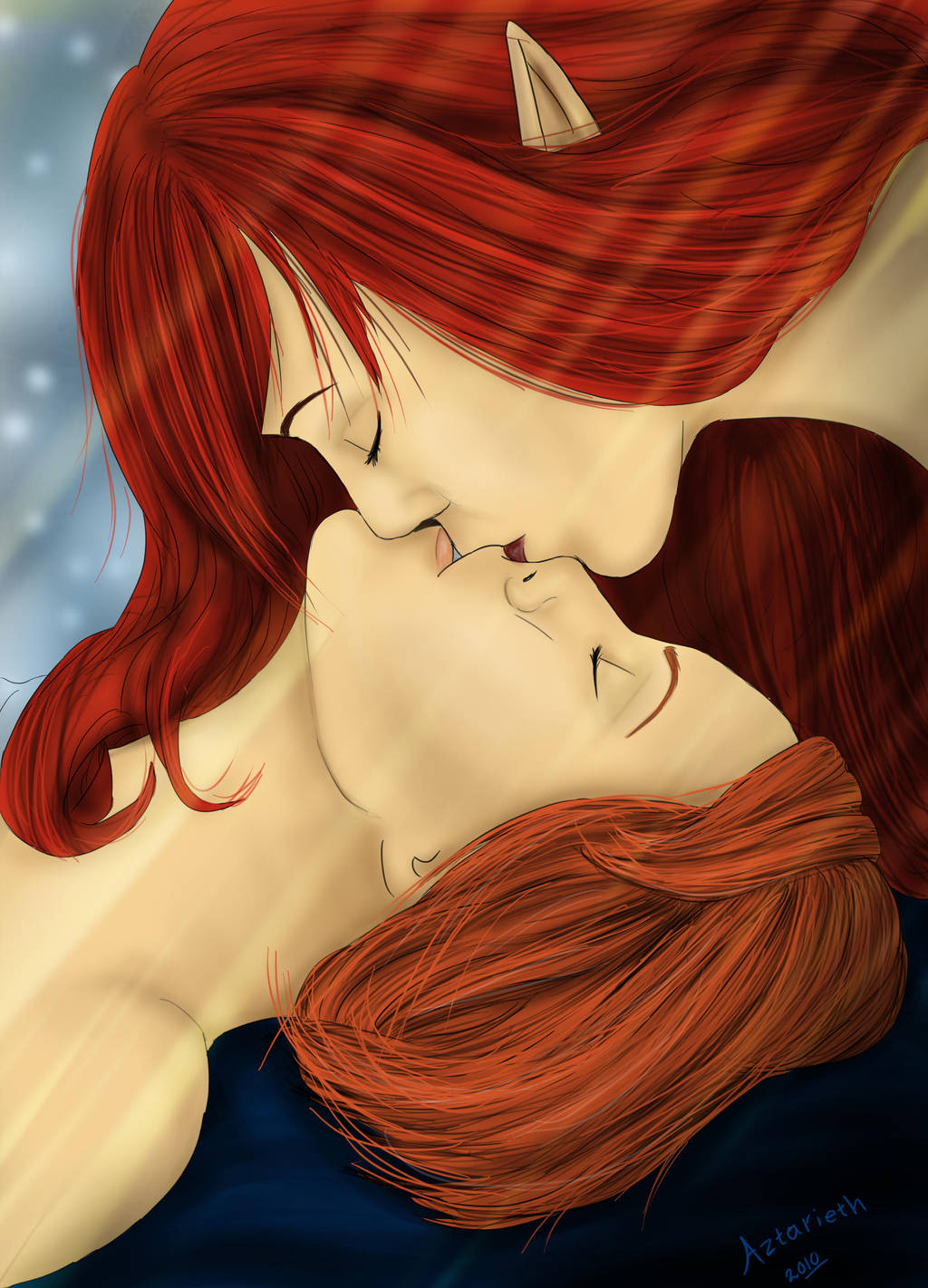 Leliana Good Morning Kiss by Aztarieth