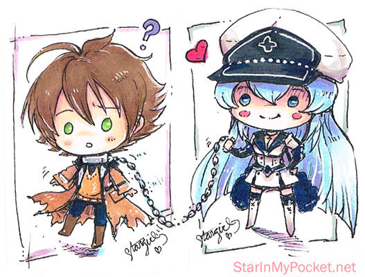 Akame Ga Kill Chibi Keychain Commission by StarMasayume