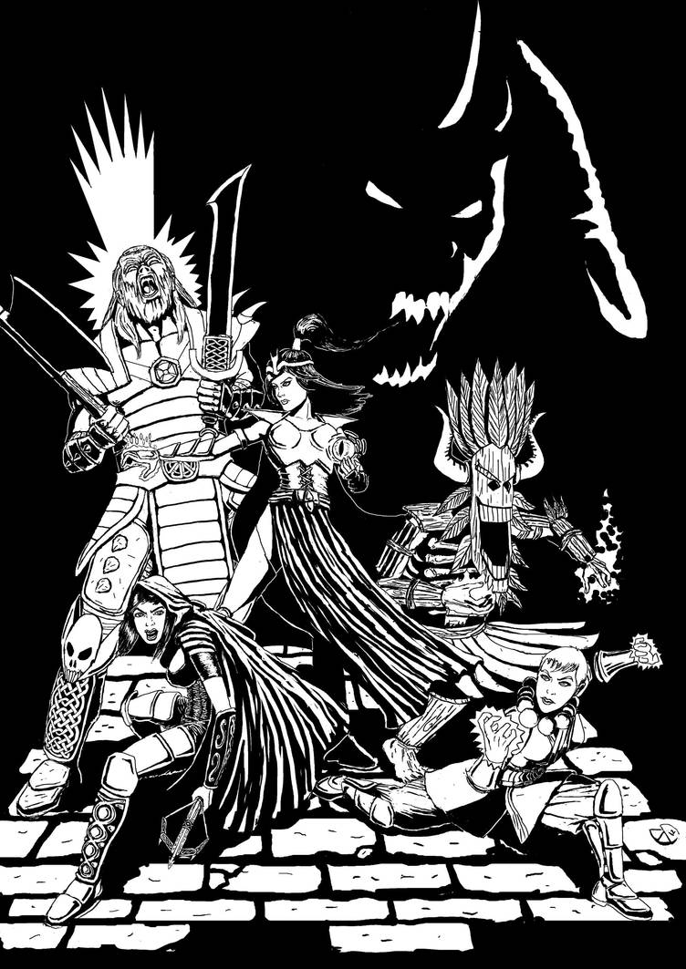 Diablo III Black and White by MauricioEiji