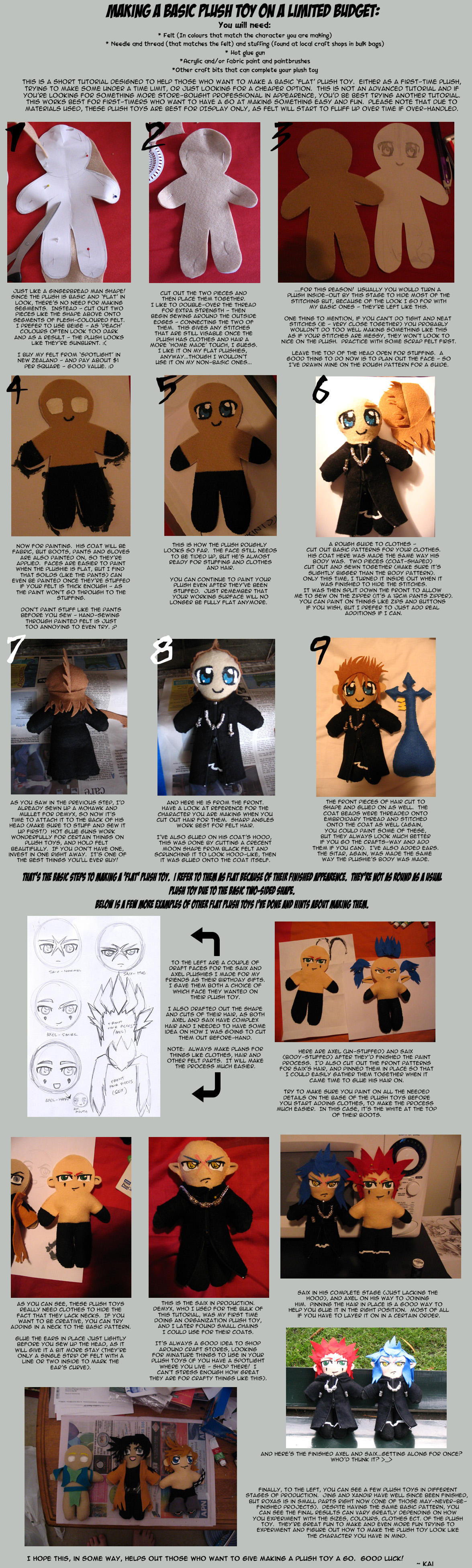 Basic Plush Toy Tutorial by KeyshaKitty