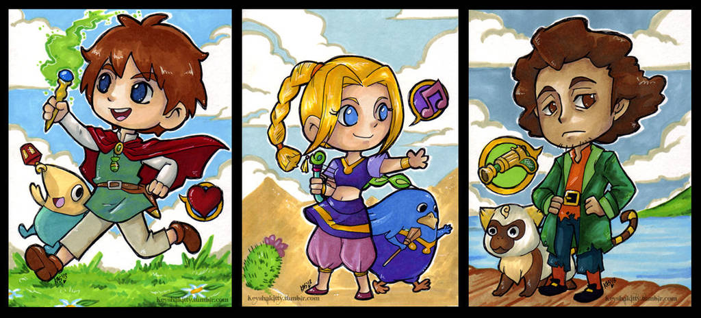 Ni No Kuni minis by KeyshaKitty