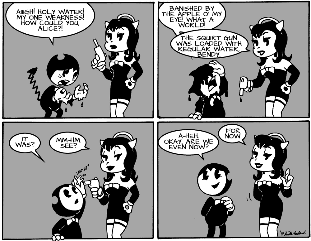 Bendy and Alice Angel in: Get A Life 3 by Negaduck9 on DeviantArt