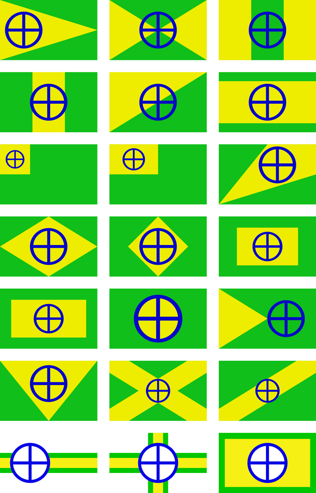 Flag of the Terrestric Republic: Drafts, Part 2 by RandomGuy32