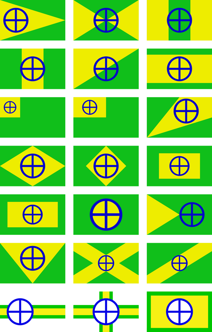 Flag of the Terrestric Republic: Drafts, Part 2 by RandomGuy32