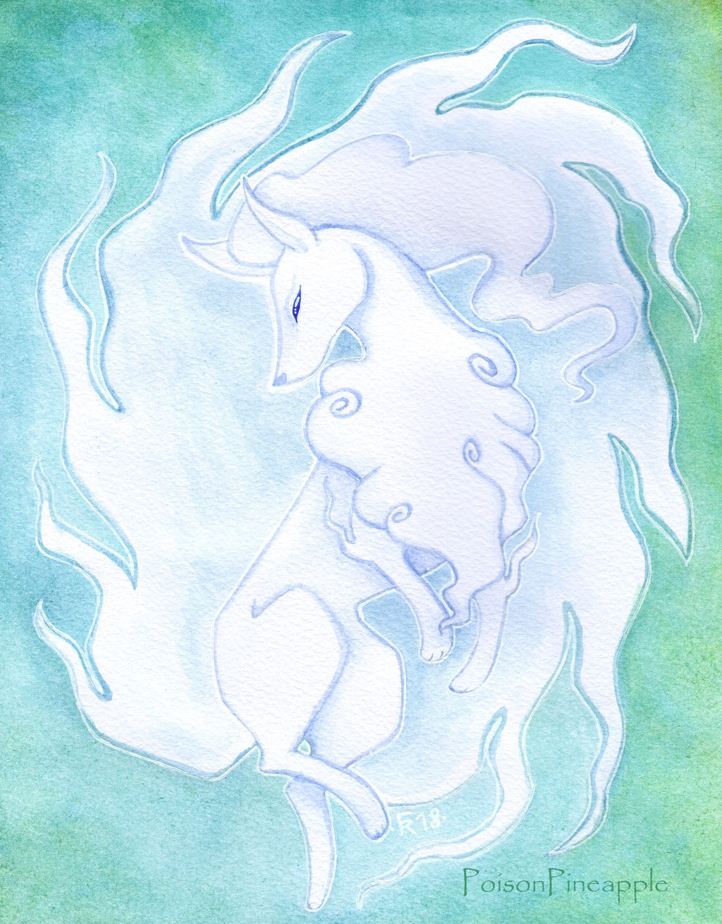 Alolan Ninetails by RadiumIridium