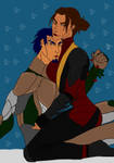Kiss me under the mistletoe (Atey's XMAS Gift) by Enthaga