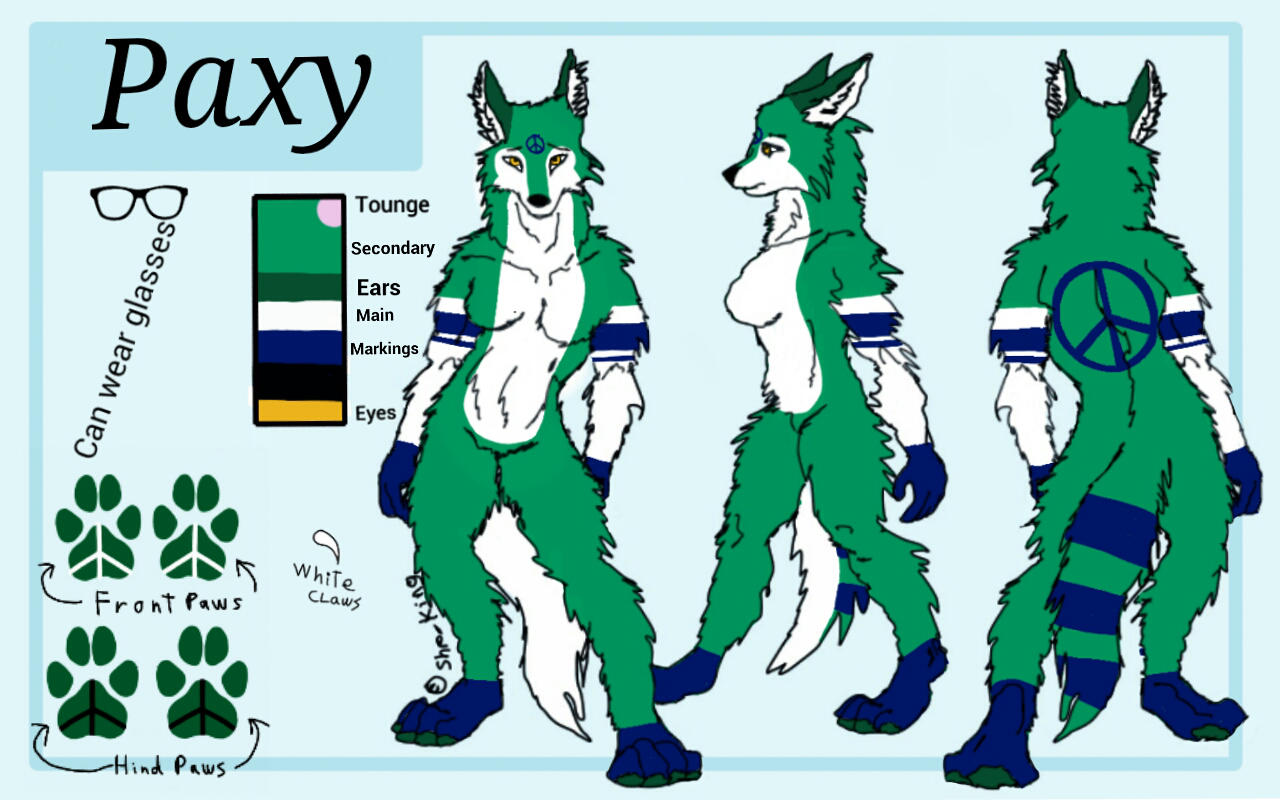 Paxy ref sheet by EverythingPsycho