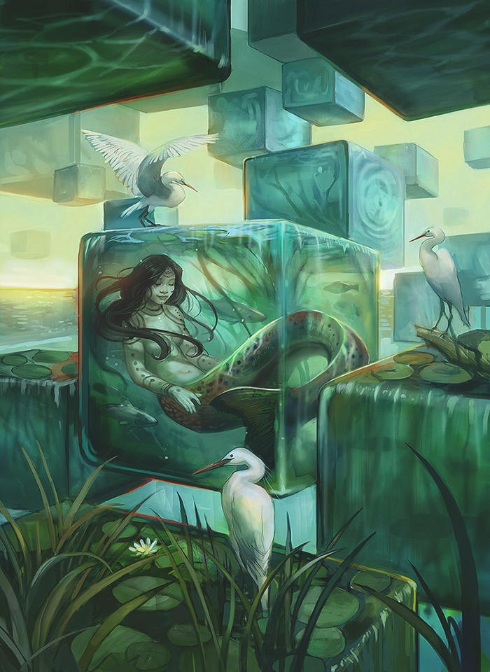 Slumbering Naiad by juliedillon
