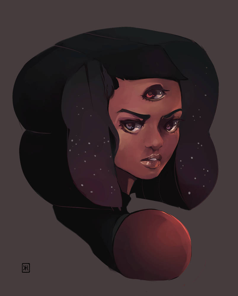 my internet was down all day so I couldn't really do anything productive, but I've always wanted to draw Garnet so I thought I'd give her a go? And I realized I've never really done much digital pa...