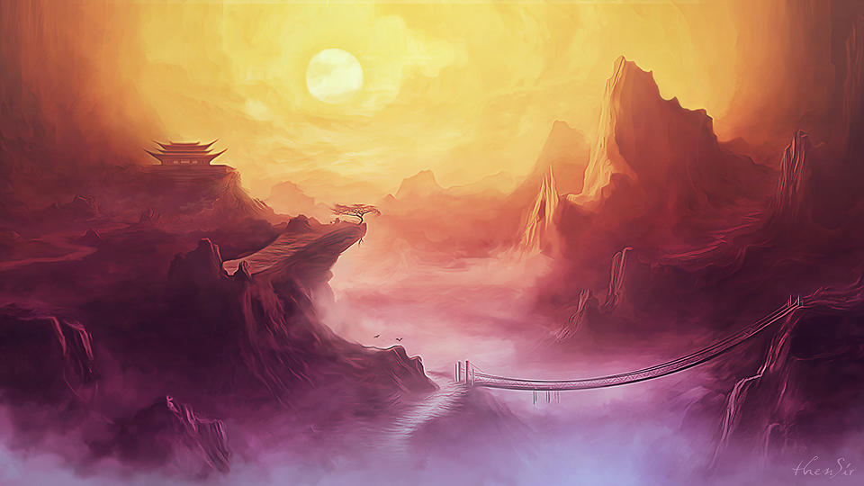 Kung Fu Panda - Valley of Peace - Jade Palace by thenSir