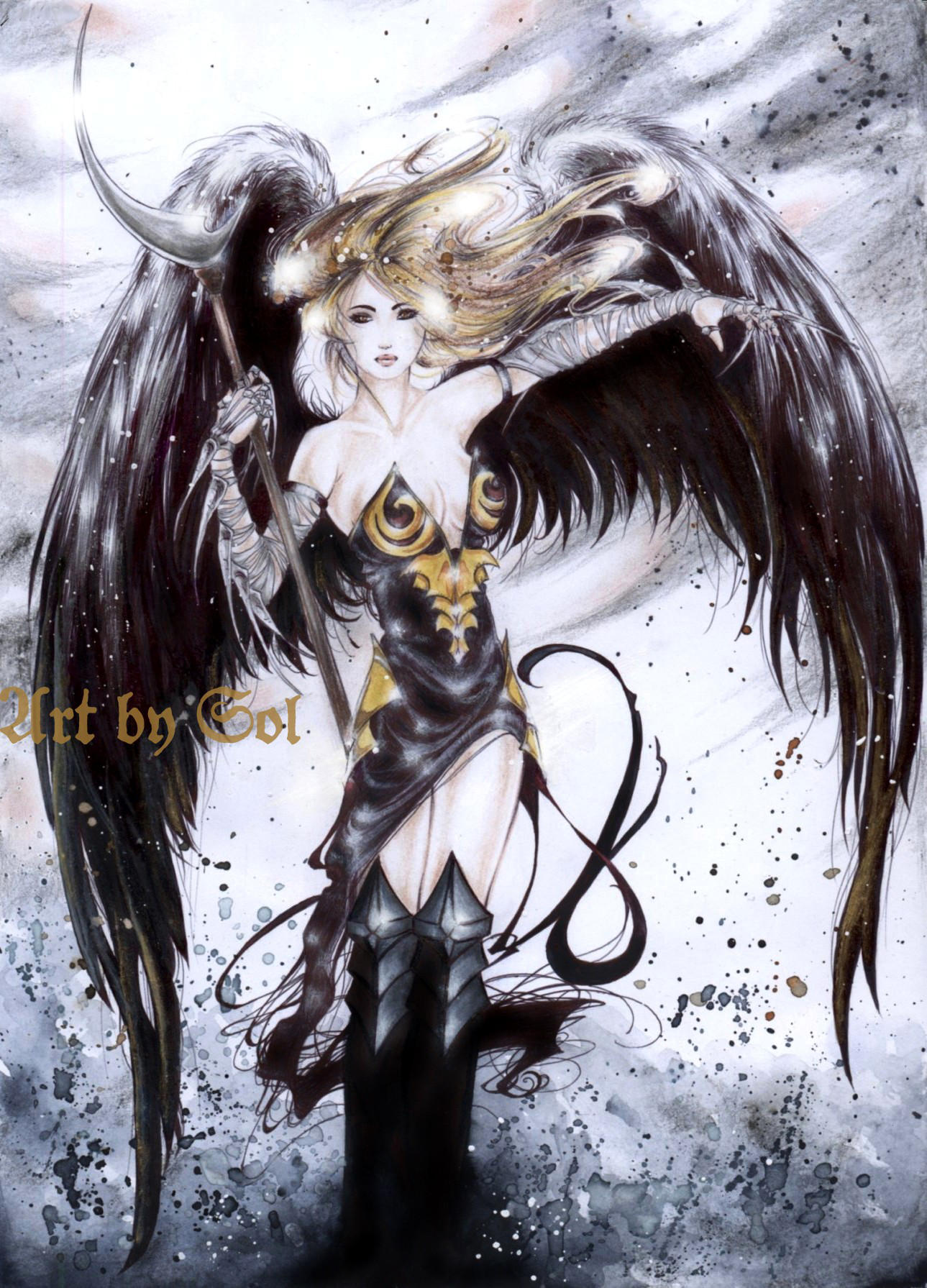 Black Angel by Sol-Angelica