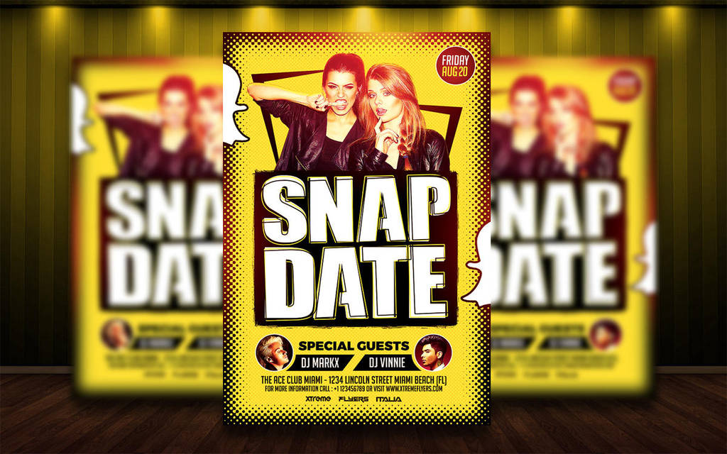 Snapchat Flyer Template by MatteoGianfreda94 on DeviantArt