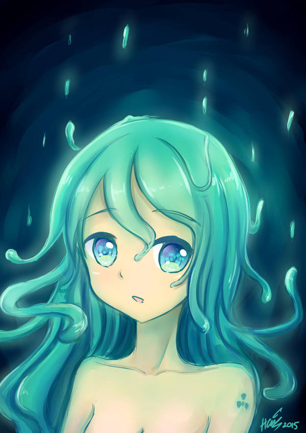 Some Radioactive Slime Girl Doodle By Haneiy On Deviantart